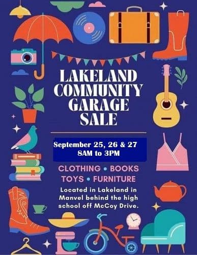 LAKELAND COMMUNITY GARAGE SALE