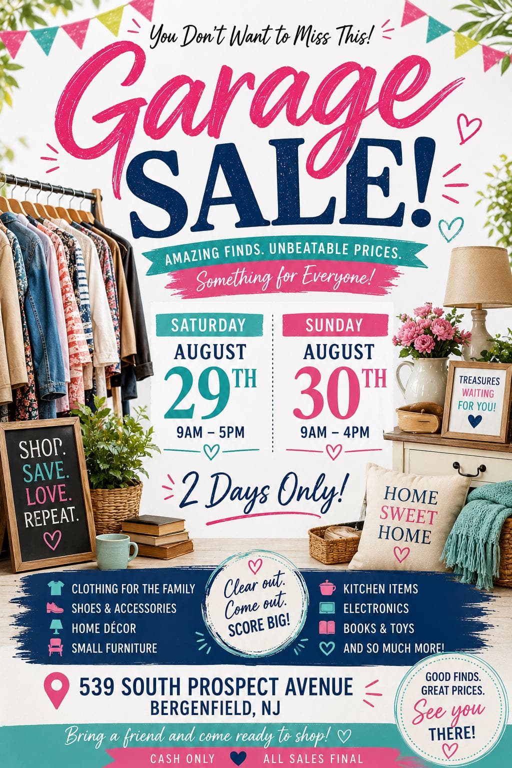 MEGA BERGENFIELD GARAGE SALE - TREASURE HUNTER’S DREAM! 🚨