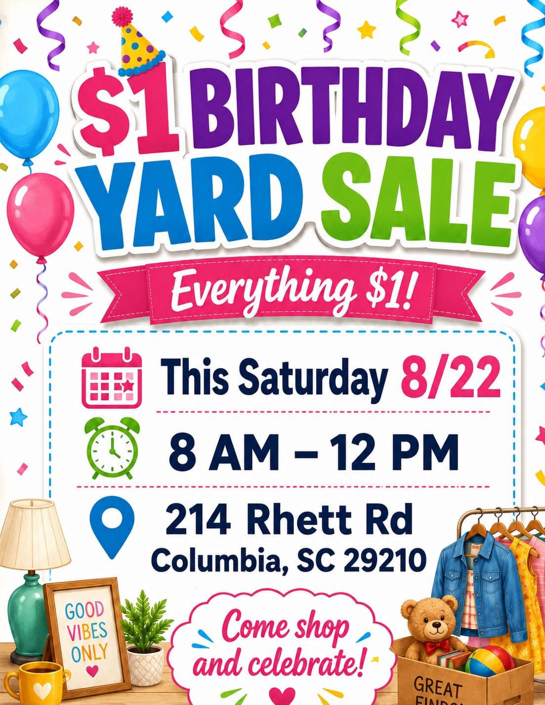$1 yard sale!