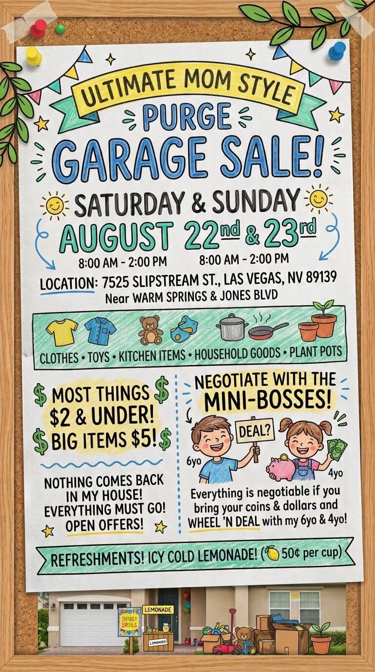 garage sale!
