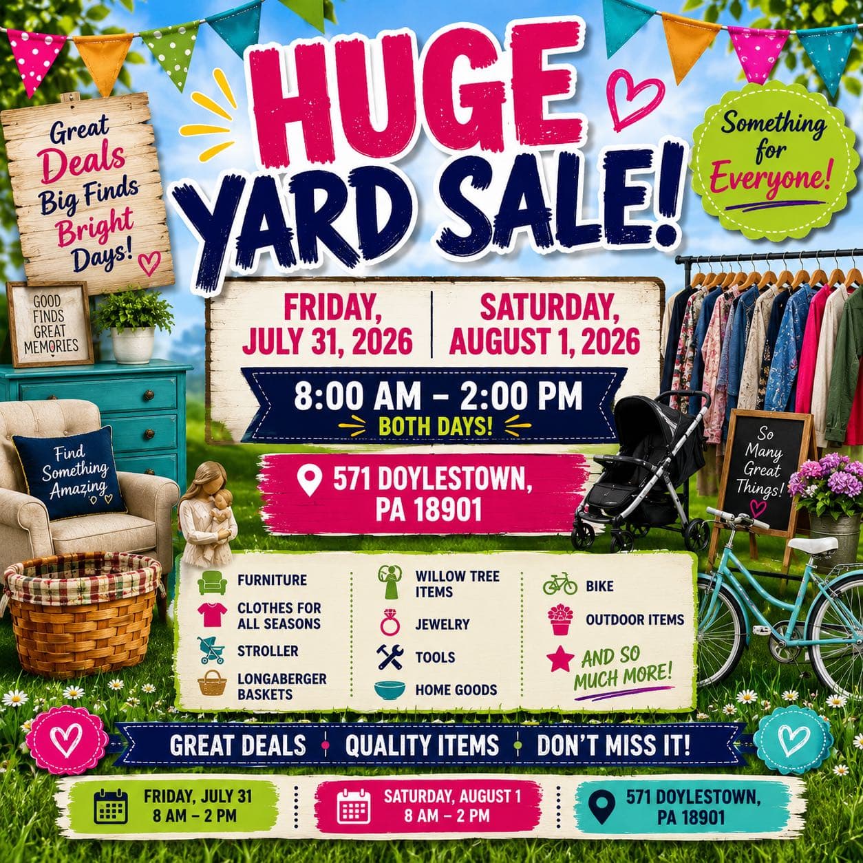 Huge Yard Sale