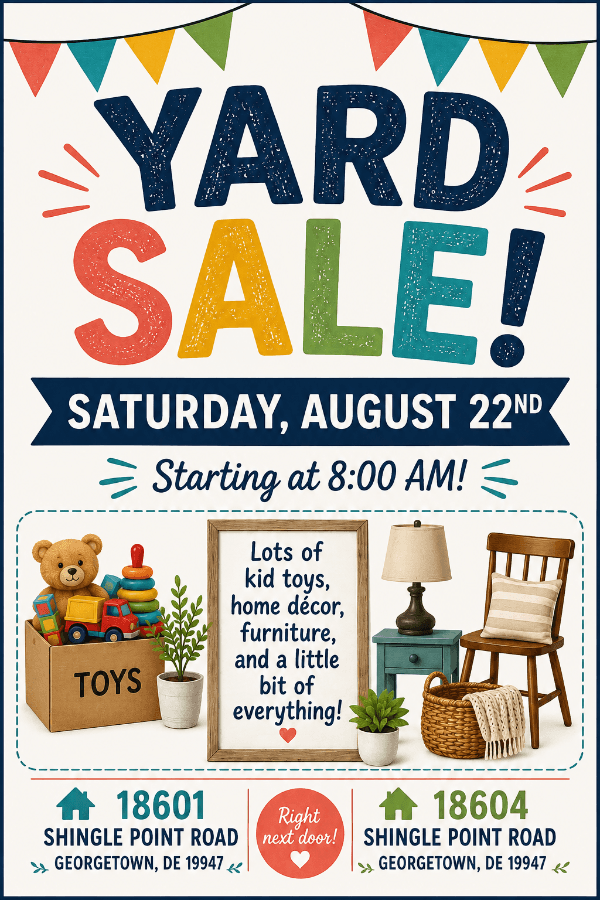 Double yard sale!