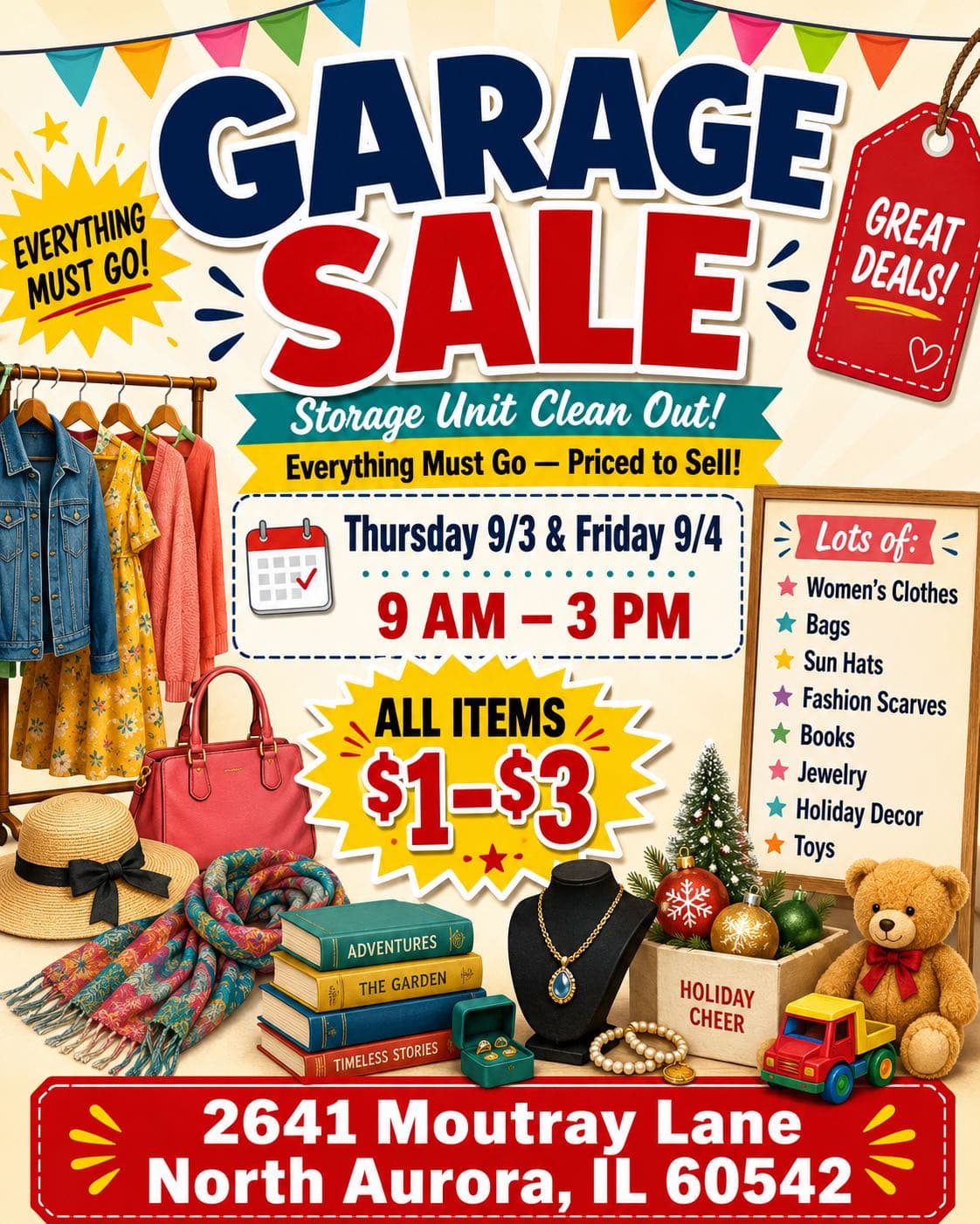 Storage Unit Clean Out Garage Sale