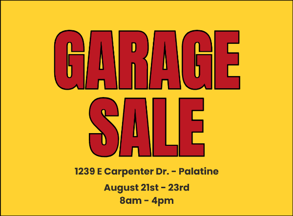 Palatine Garage Sale