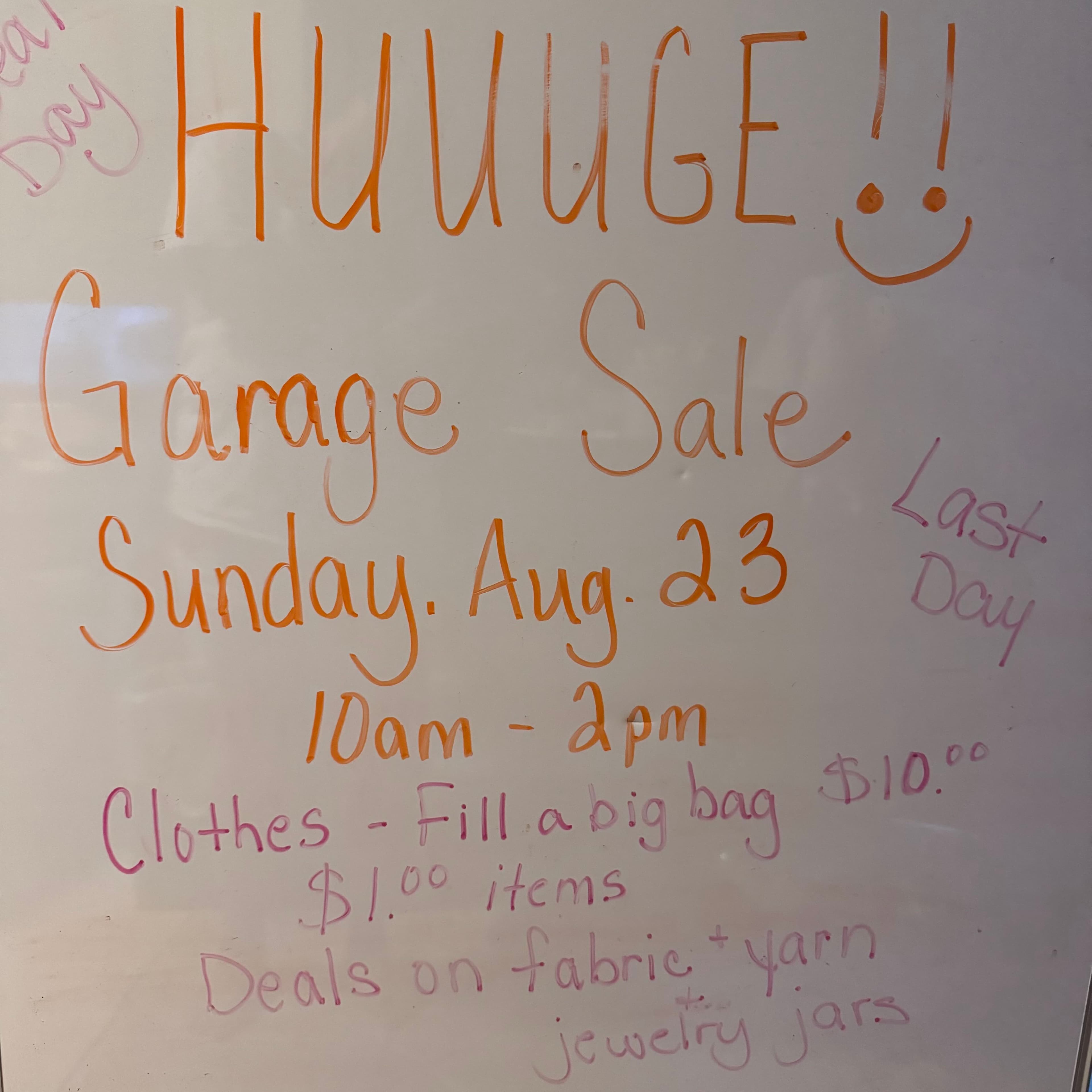 HUUUUGE Garage Sale UPDATED