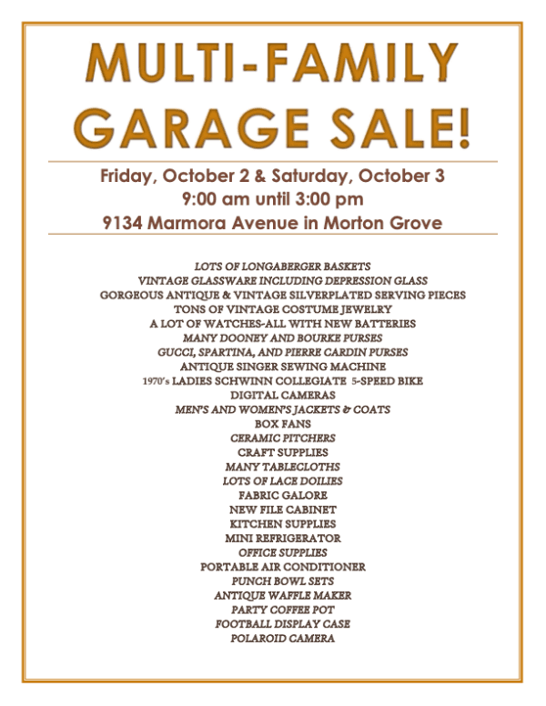 Multi-Family Garage Sale