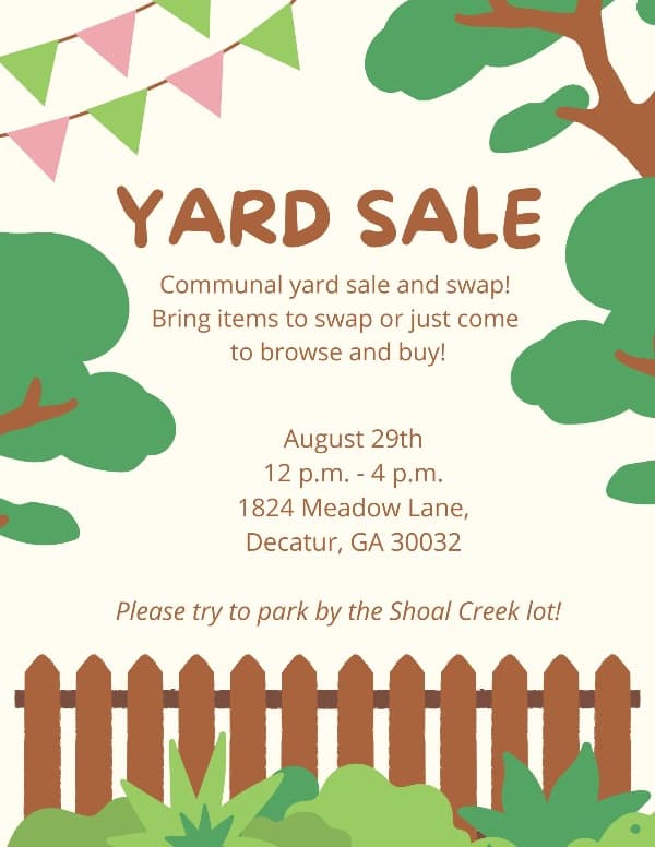 Communal Yard Sale & Swap