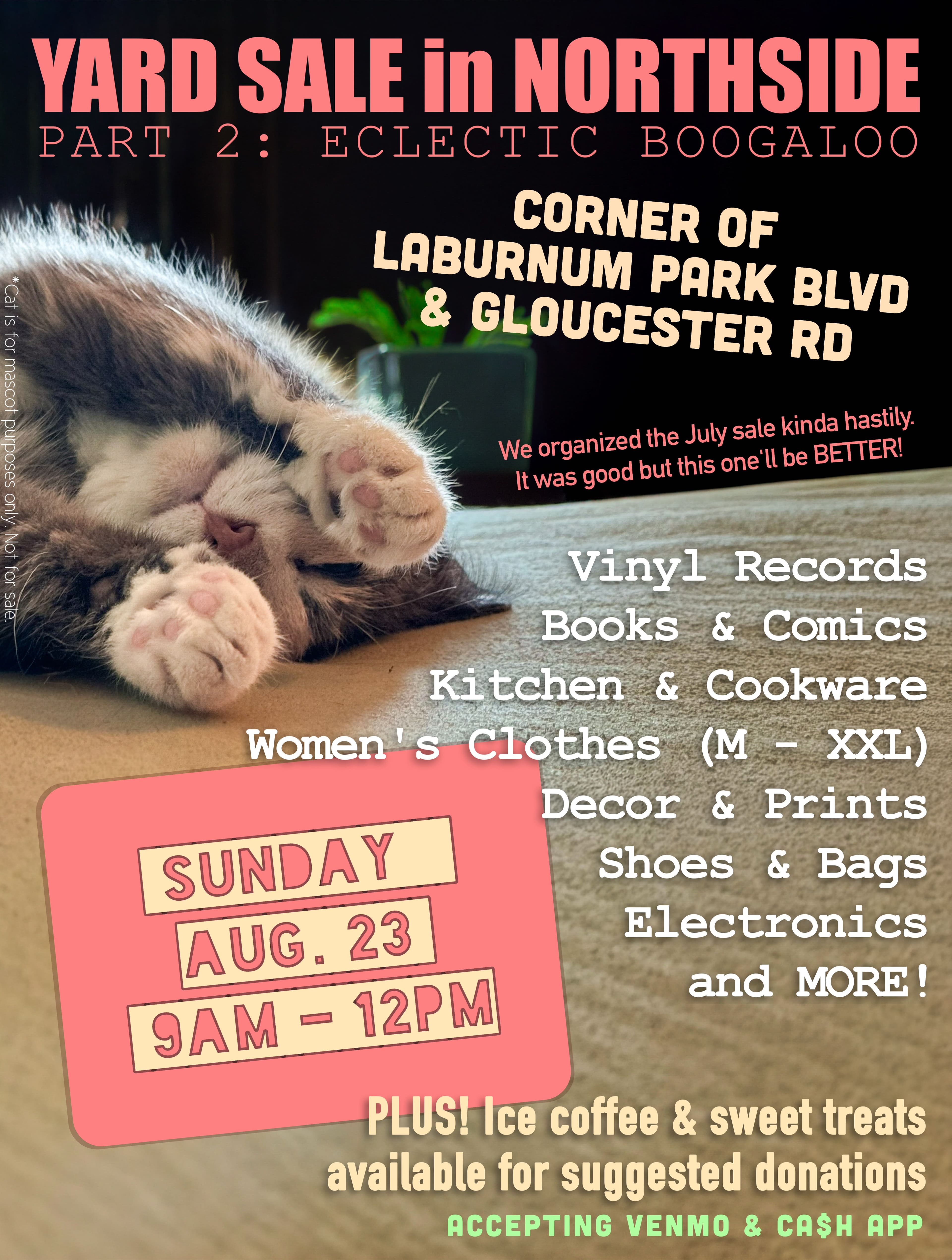 SUN 8/23 - 9 to 12