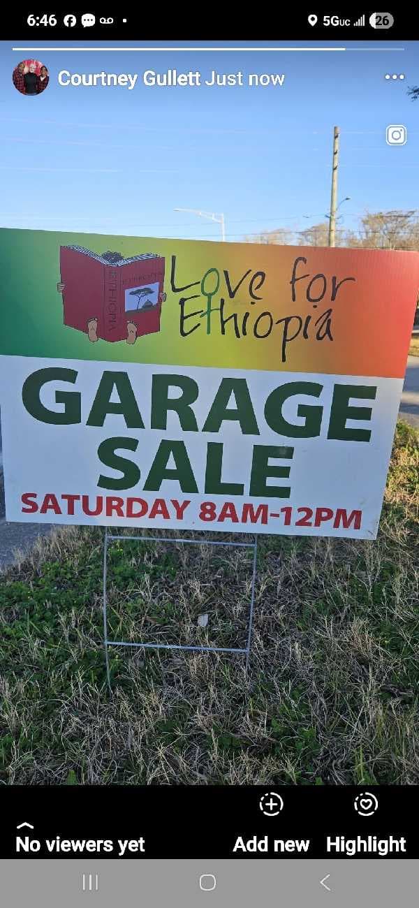 garage sale at Emmaus Church rain or shine