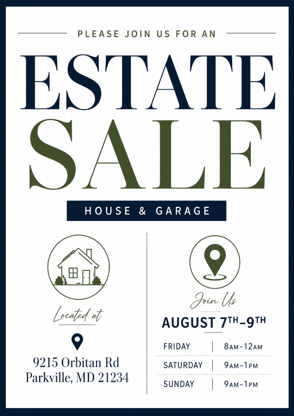 Estate Sale Parkville 21234