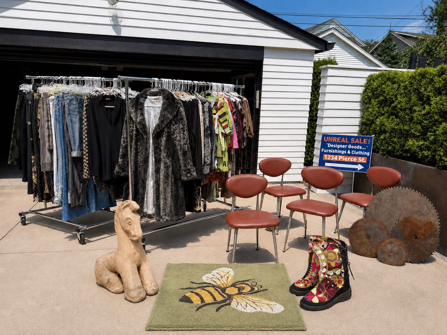 Unreal Sale! Designer Furnishings, Decor and Vintage Clothing