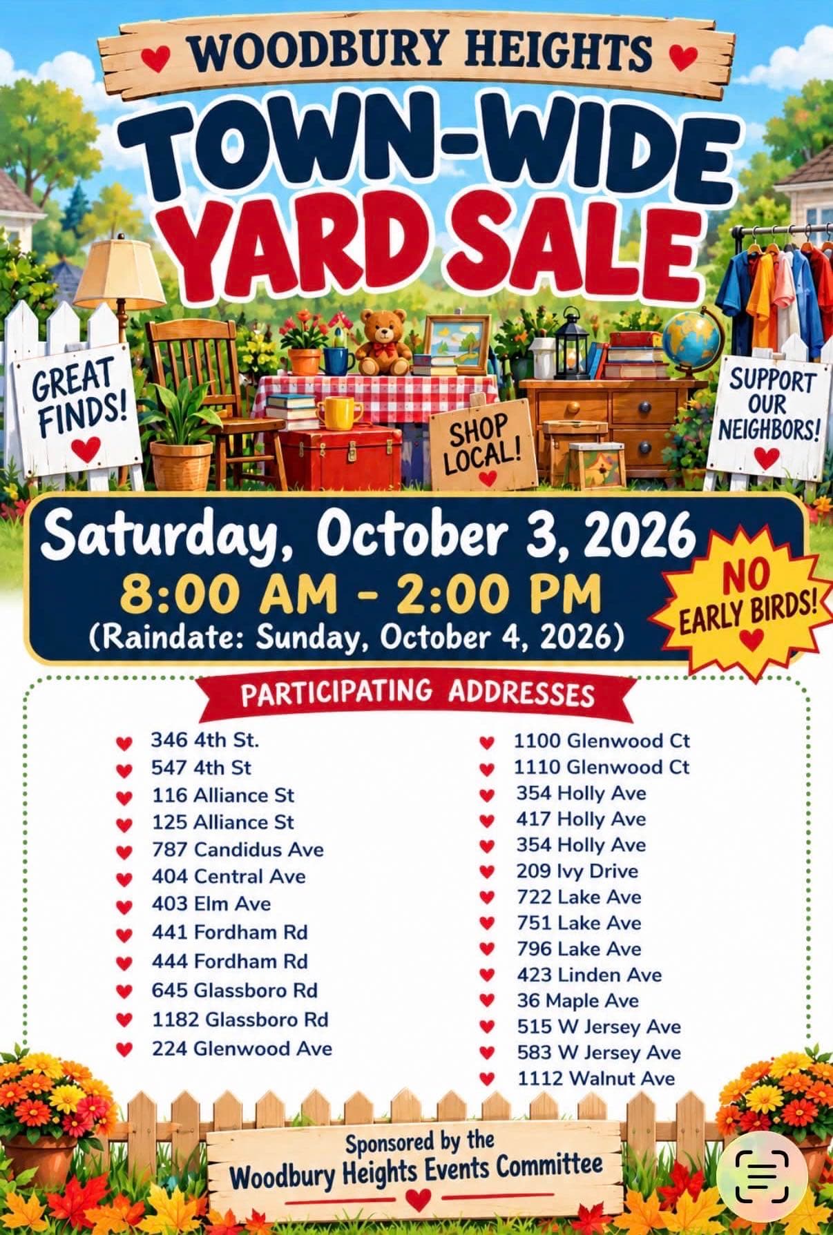 Woodbury Heights Community yard sale