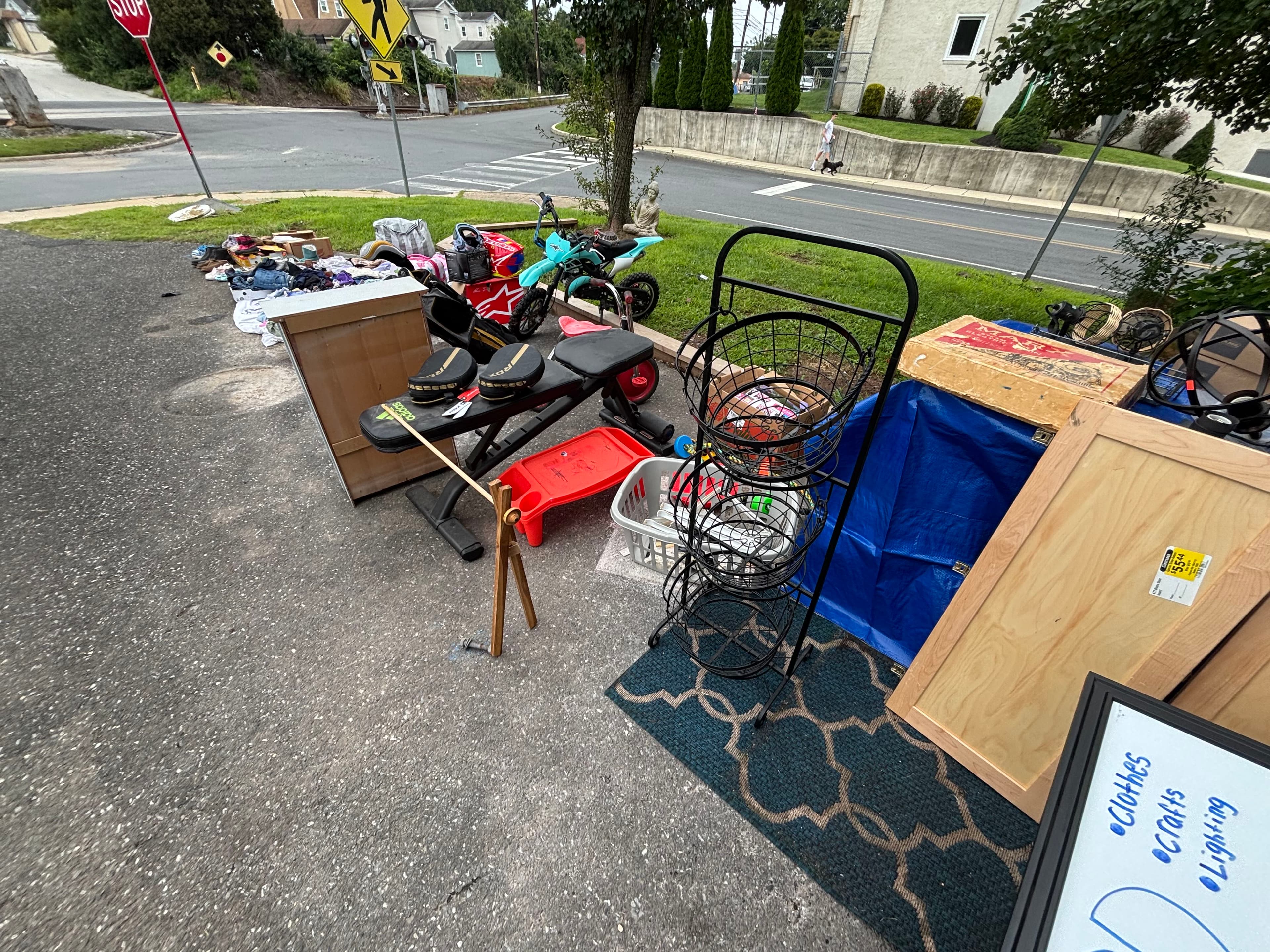 Back to school! kids clothes and house hold items yard sale