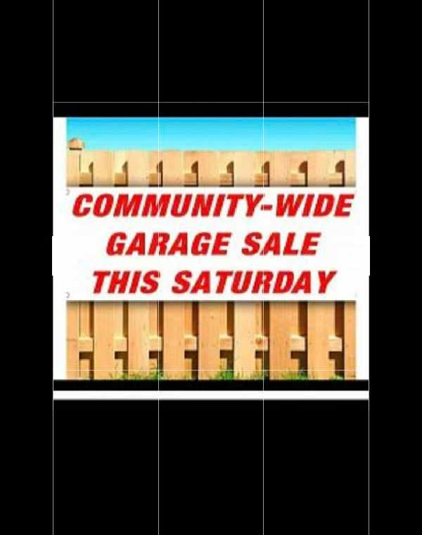 Volunteer Park Community wide Indoor Garage Sale