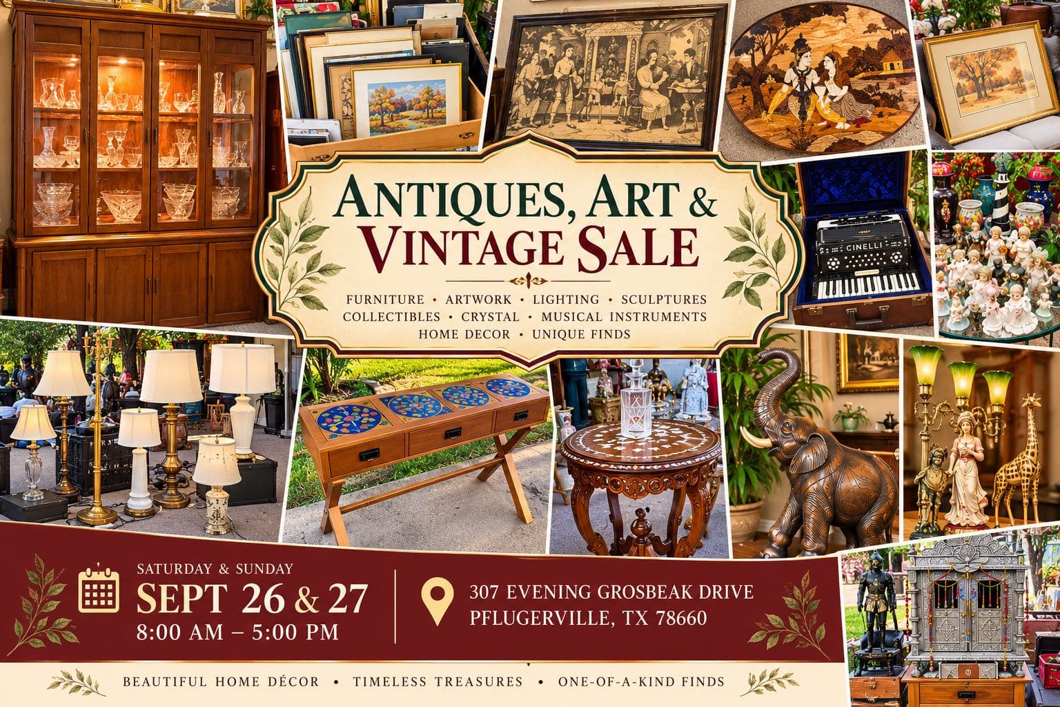 🏺 One-of-a-Kind Estate & Vintage Sale - Incredible Finds in Pflugerville!