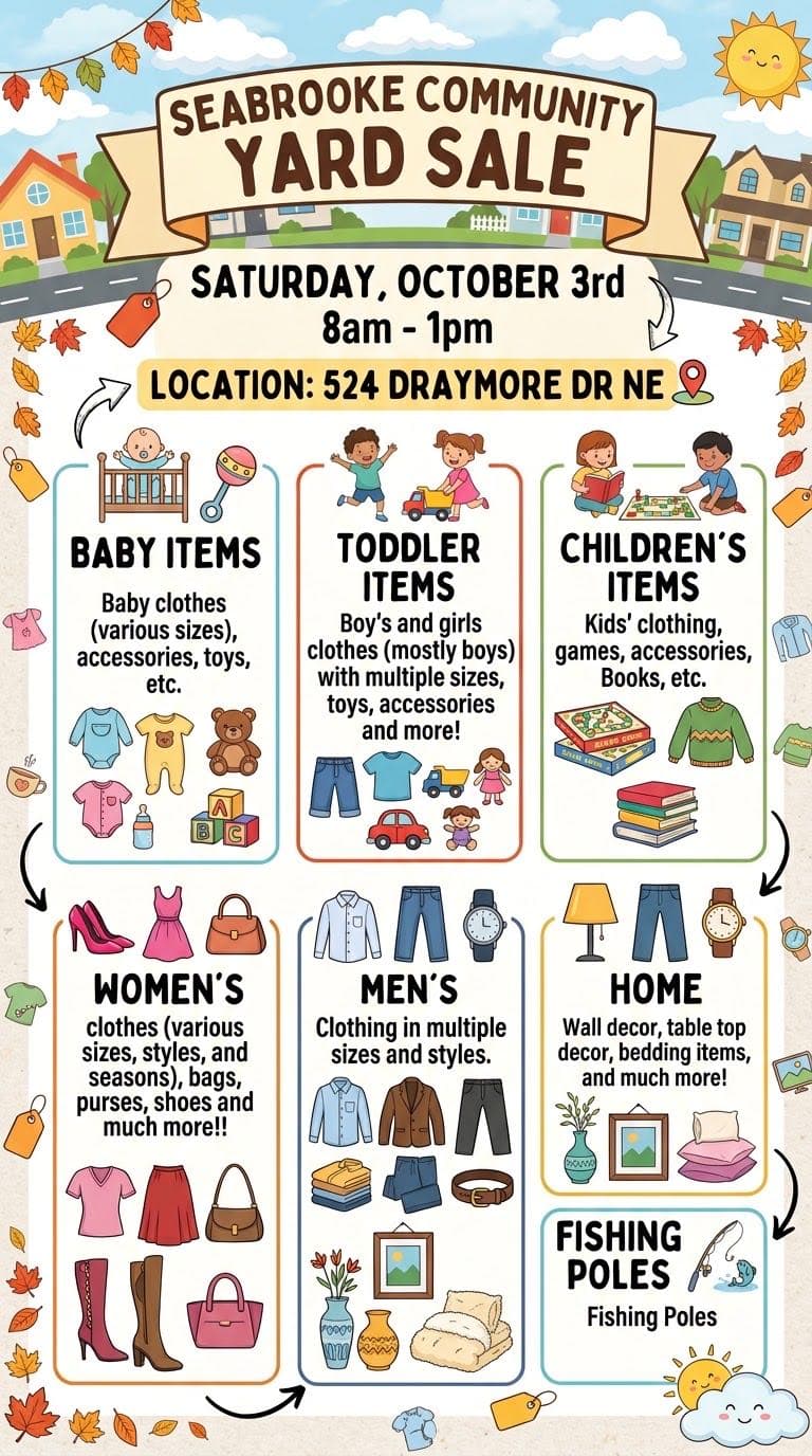 Seabrooke Community Yard Sale!