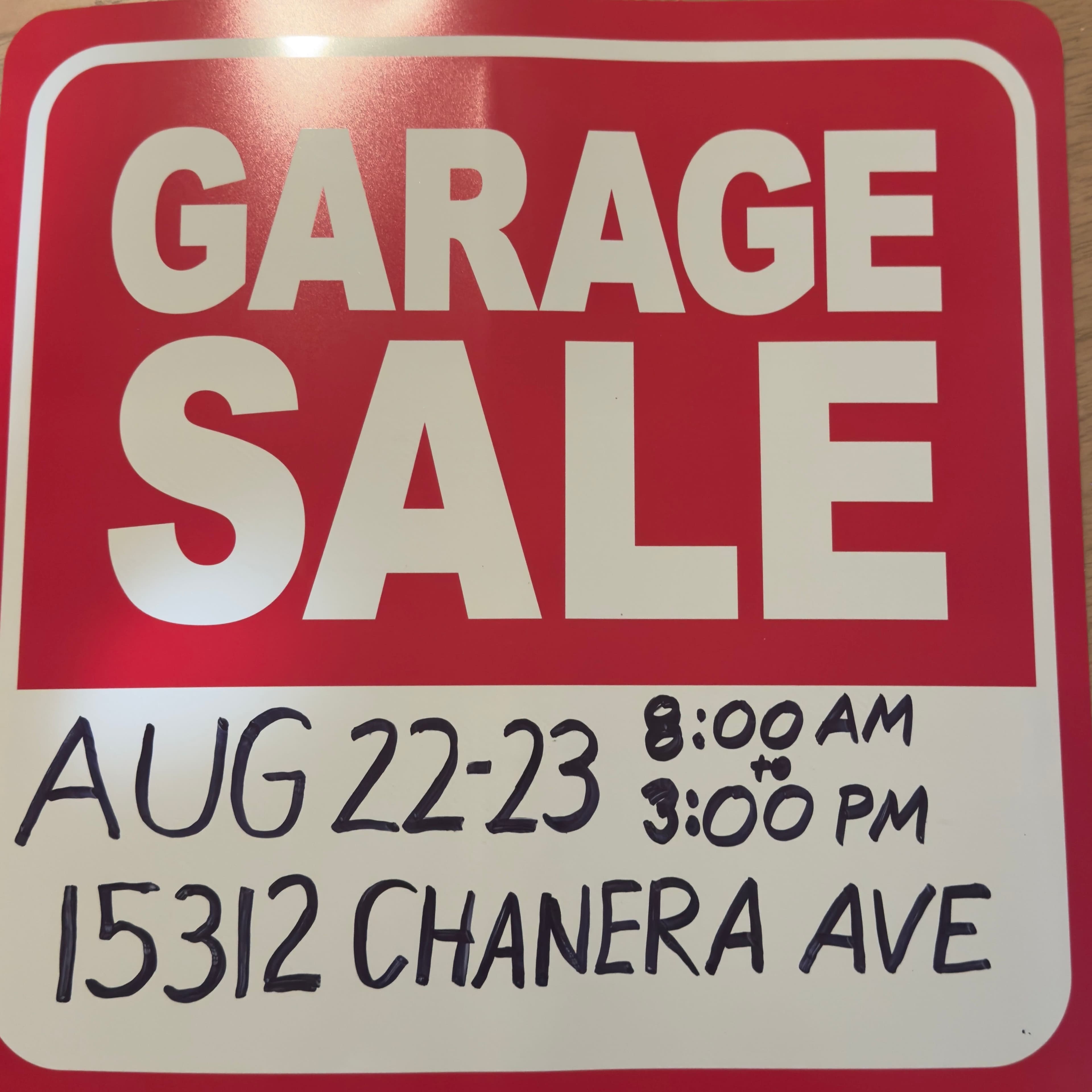 yard sale / garage sale