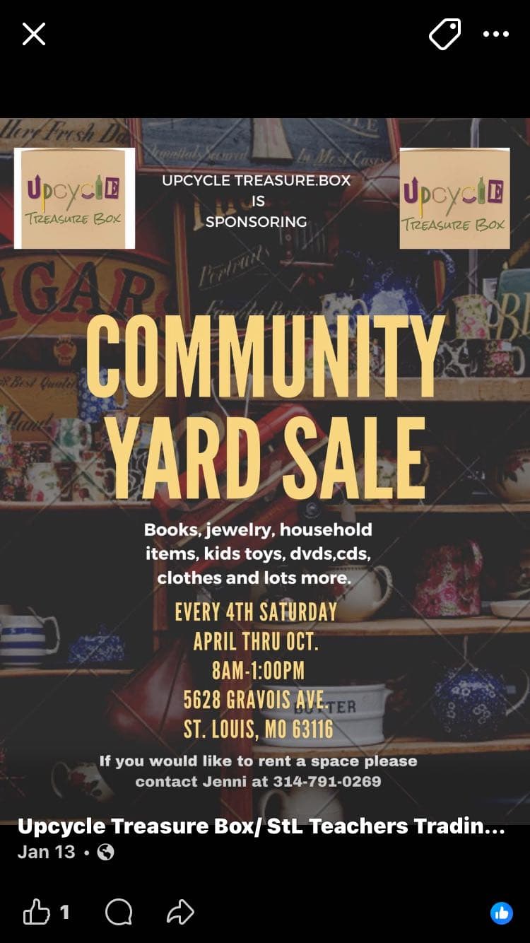 community yard sale and fill a bag — photo 1