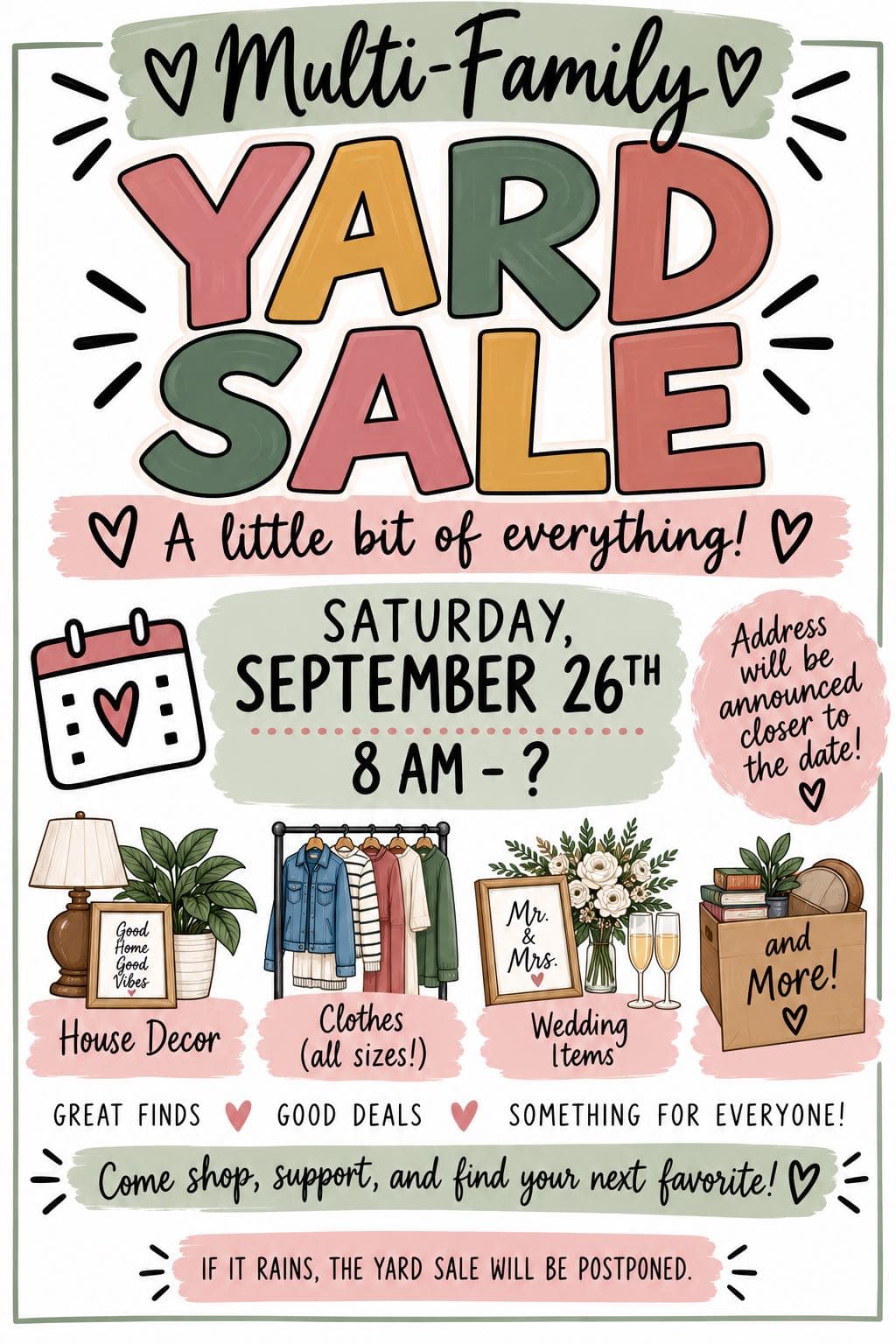 multi-family yard sale! — photo 1