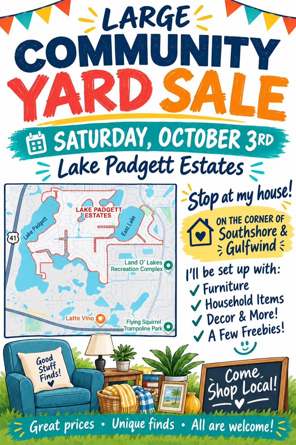 Lake Padgett Estates Community Yard Sale