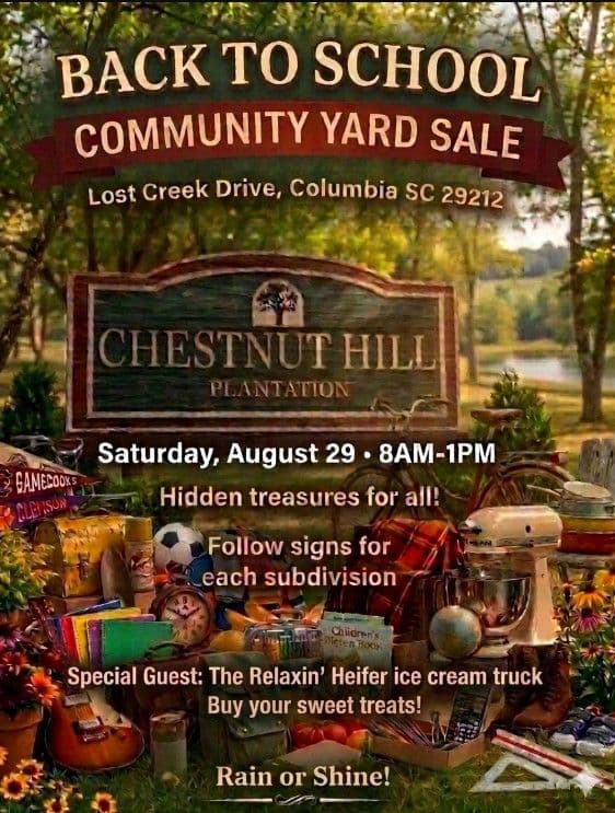 Whole Community Yard Sale (Chestnut Hill Plantation)
